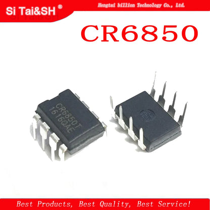 CR6850T DIP-8 switching power supply IC, CR6850 series, suitable for power management circuits and electronics projects