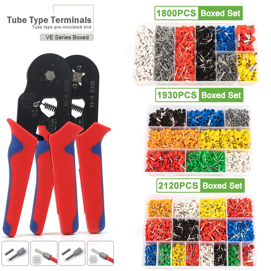 Crimping sleeve terminal wire connector electrical kit