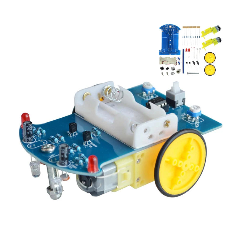 D2-1 smart car DIY kit with intelligent line tracking, TT motors, and patrol robot electronics for Arduino and DIY electronics projects