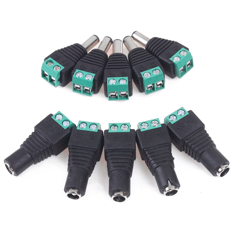 DC power plug jack adapter connector male and female for electronics
