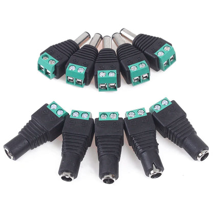 DC power plug jack adapter connector male and female for electronics