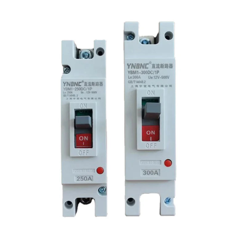 DC circuit breaker supporting 12V to 500V voltage range for high power applications