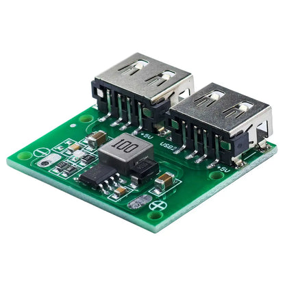 DC-DC step-down charger module with dual USB output, 9V/12V/24V input to 5V 3A output, 6-26V car charging buck voltage regulator for DIY electronics