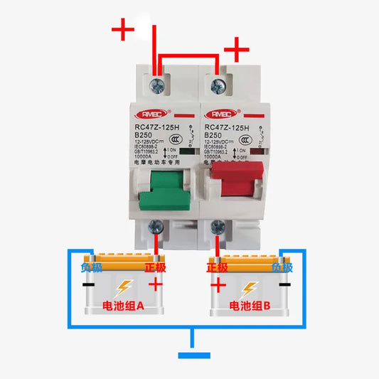 DC solar MCB supporting 12V and 24V voltage range