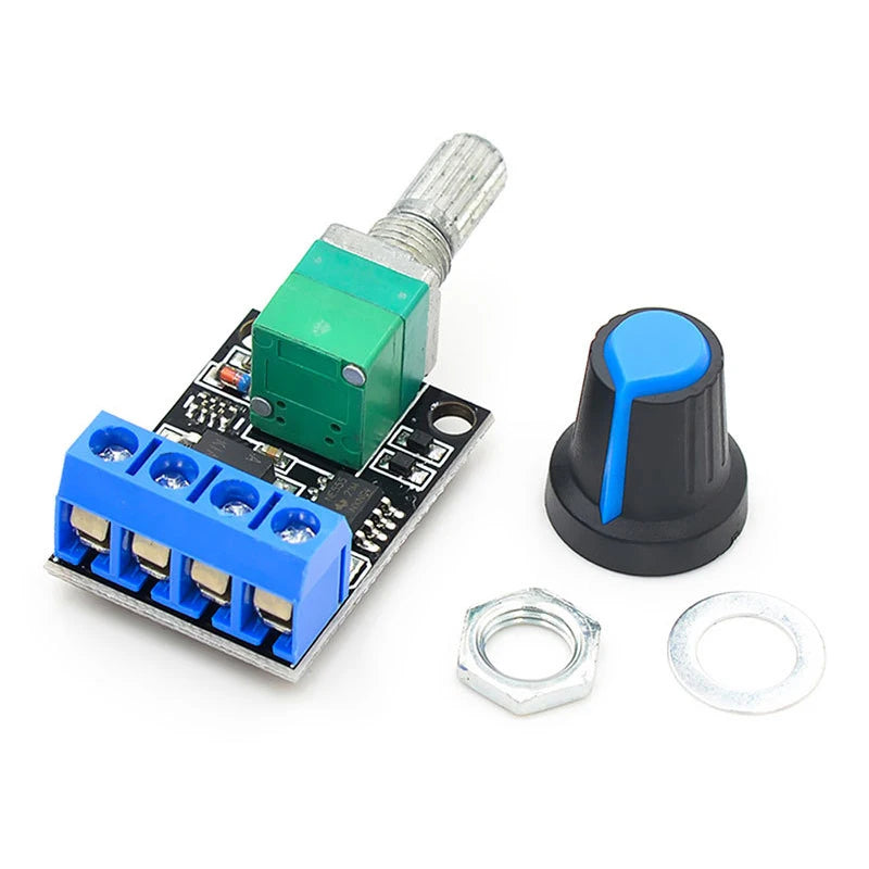 DC motor speed control module for adjustable PWM regulation