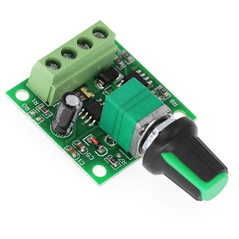 DC motor speed regulator with switch function for motor control