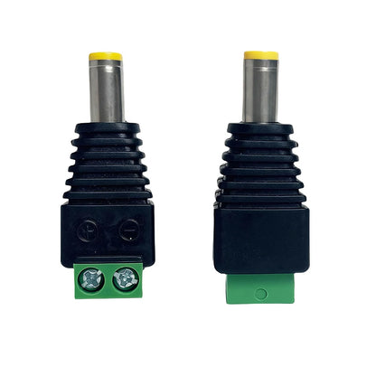 12v dc power plug terminal block adapter for cctv camera and led strip light wiring