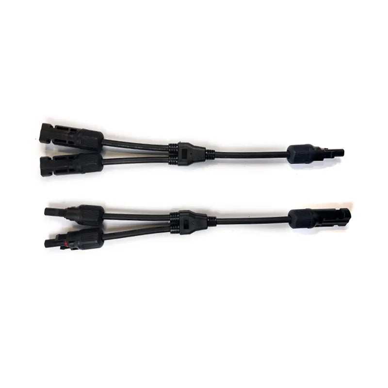 Series of DC PV Y branch photovoltaic solar connectors 1000V 30A for 3-way, 4-way, 5-way plug connections