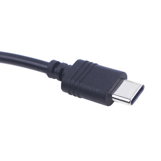 DC Type-C female to 5.5x2.1mm female power jack adapter cable converter