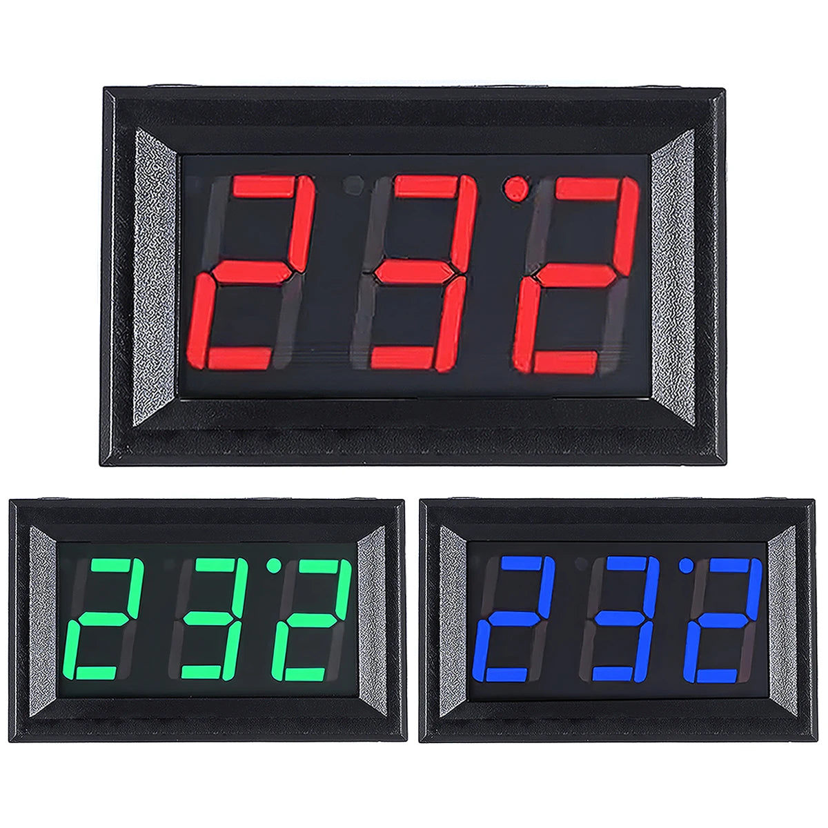DC 4.5V to 30V digital voltmeter ammeter with 0.56 inch LED display, two-wire voltage and current tester for car, motorcycle, and DIY electronics