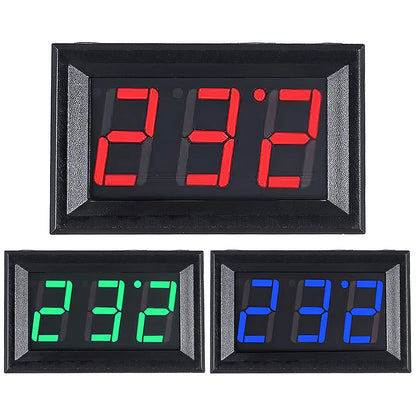 DC 4.5V to 30V digital voltmeter ammeter with 0.56 inch LED display, two-wire voltage and current tester for car, motorcycle, and DIY electronics