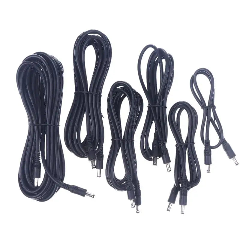 18AWG DC5.5mm x 2.1mm male power adapter wire structure detail