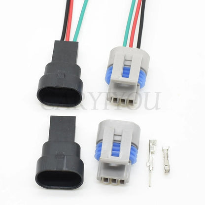 Locking mechanism of Delphi GM 3-Pin automotive waterproof connector ensures stable and secure connection