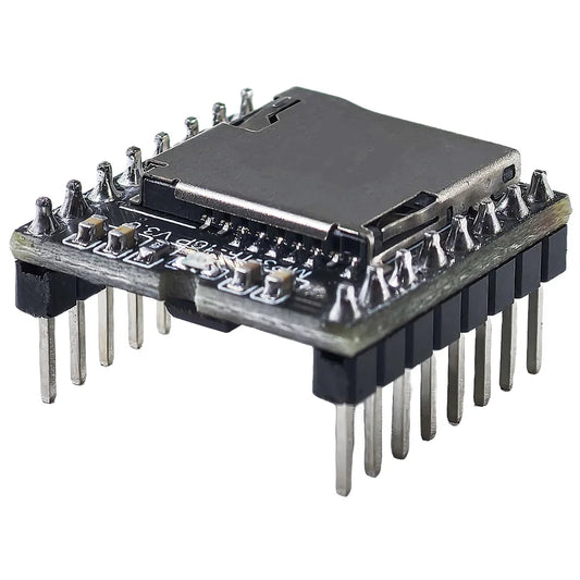 DFPlayer Mini MP3 audio module with TF card and USB support, IO/Serial port decoder board for Arduino and DIY audio projects