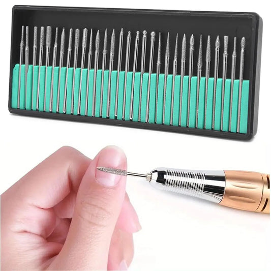 30pcs diamond burr bits set for rotary tools