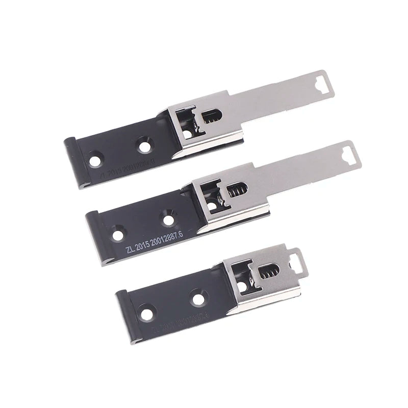 U-shaped DIN rail mounting clip fastener