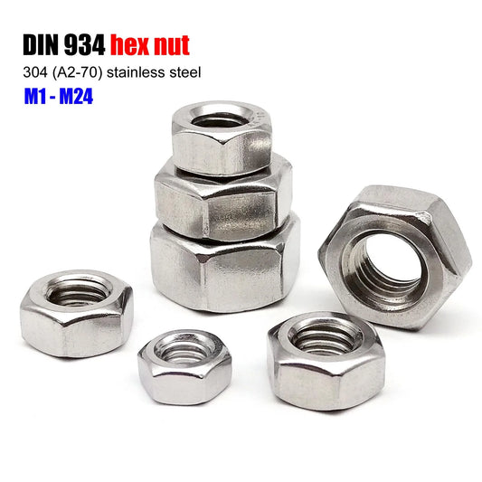din934_304_stainless_steel_hex_nut_m1_m24