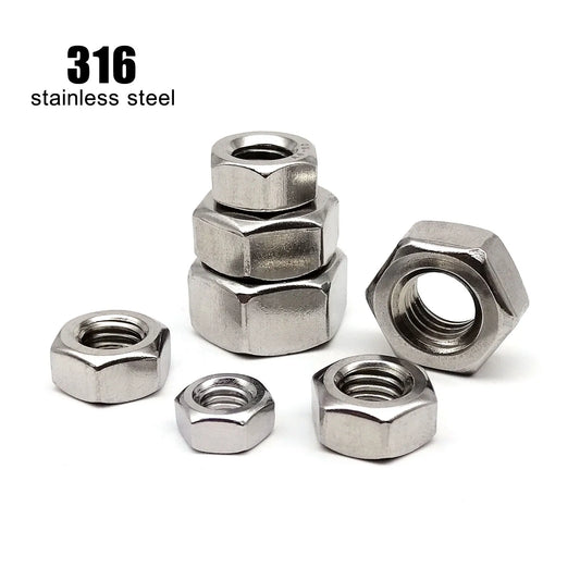 din934_316_a4_stainless_steel_hex_nut_m3_m16