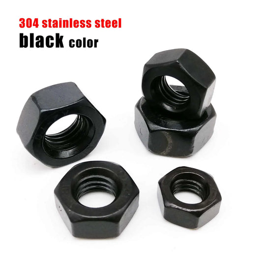 din934_black_stainless_steel_hex_nut_m1_6_m12