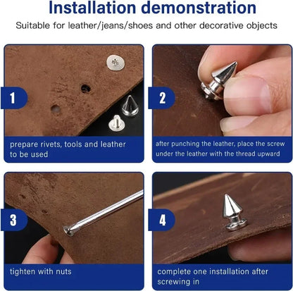 DIY handcraft rivets and studs for creative decoration