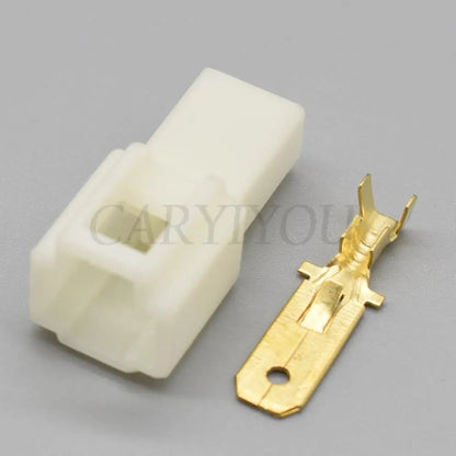 6.3mm automotive connector in real application for secure and reliable wiring in cars, motorcycles, and ebikes