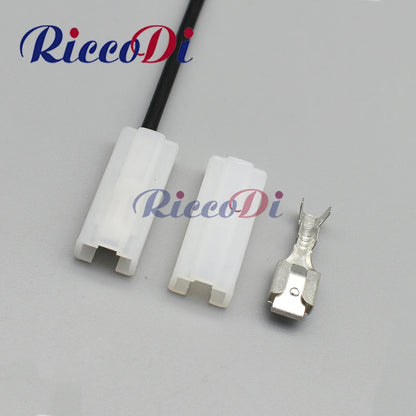 6.3mm female automotive wire connector plug with terminal for cable, fuse box, and sealed wiring applications