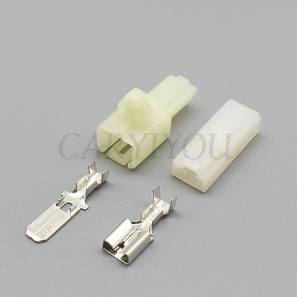 6.3mm automotive wire connector used in vehicle wiring harness for high current applications and electric systems