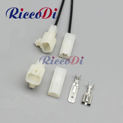 6.3mm high current automotive wire connector plug unsealed for wiring harness and electric cable