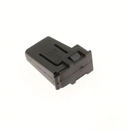 Close-up of DJ7019D female connector showing terminal and socket interface for secure automotive wiring harness connections