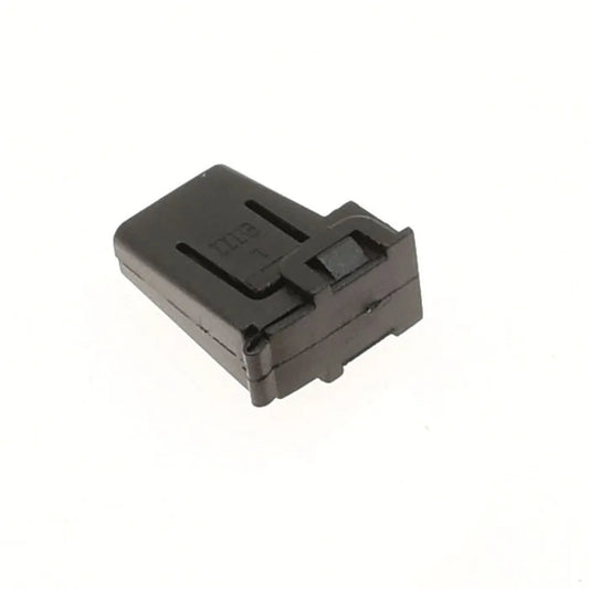 Close-up of DJ7019D female connector showing terminal and socket interface for secure automotive wiring harness connections