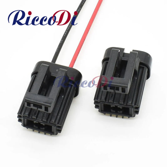 Overview of 6.3mm automotive 2 pin connector DJ70210-6.3-21 wire harness housing for car wiring
