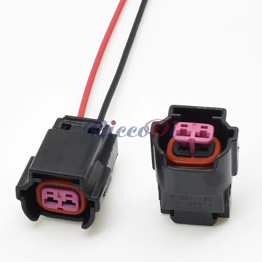 Detailed view of female socket on DJ7021B 2.2mm automotive injector wire harness connector