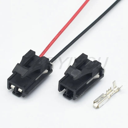 Installation demonstration of MEELAEFE DJ70227Y-2.8-21 2 pin automotive connector plug for car wiring harness