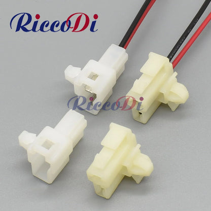 6.3mm automotive wire harness connector DJ7024Q showing male and female socket overview for car electrical systems