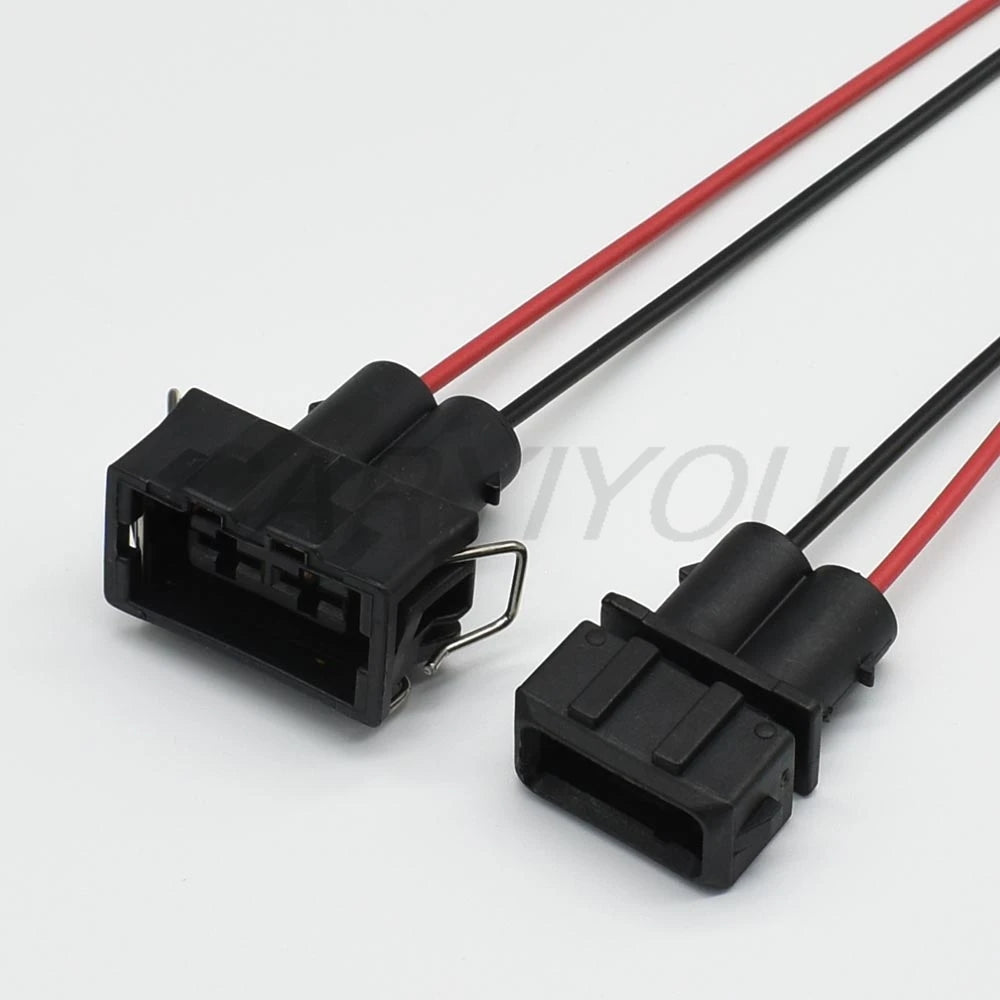 Installation of DJ70252-4.8-11/21 2 pin automotive wire harness connector for car wiring systems