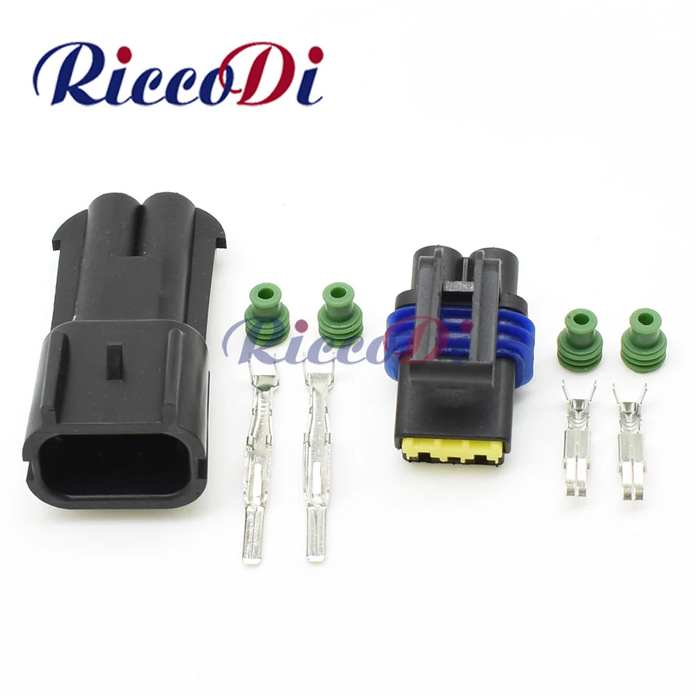 Overview of DJ7025C-2.8-11/21 2.8mm 2 pin male female Metripack waterproof sealed automotive connector