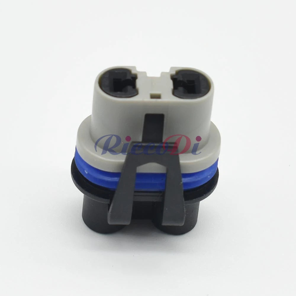 Side view of DJ70266F series 2 pin connector showing secure terminals
