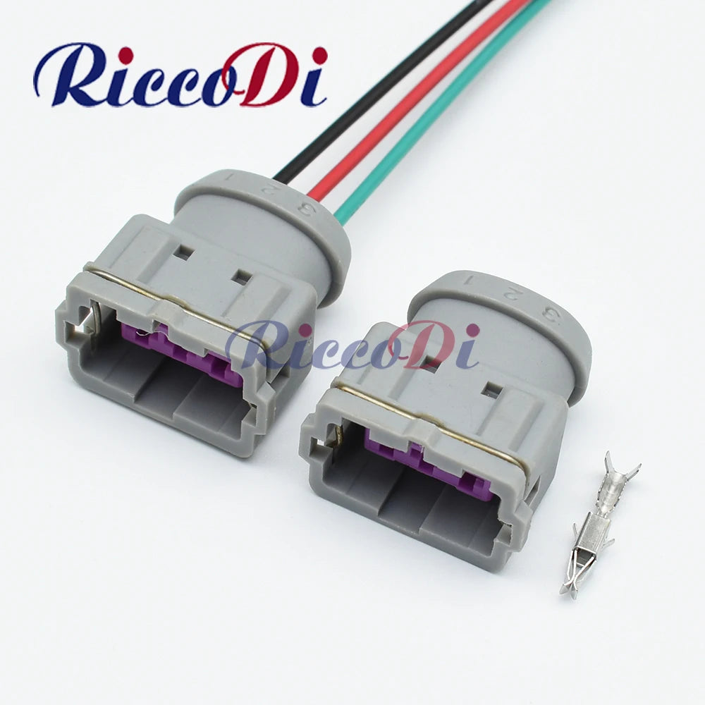 DJ7031C-3.5-21 3 Pin 3.5 Series Unsealed Auto Plastic Housing Wiring Harness Connector with Wires