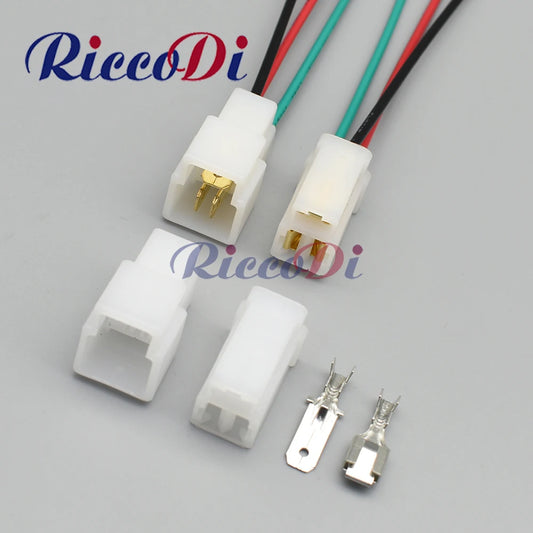 DJ7031F-6.3-11/21 3 pin automotive electrical connector plug with terminal socket