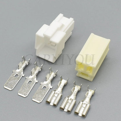 Durable plastic housing of DJ7031YA unsealed 3 Pin high current automotive connector