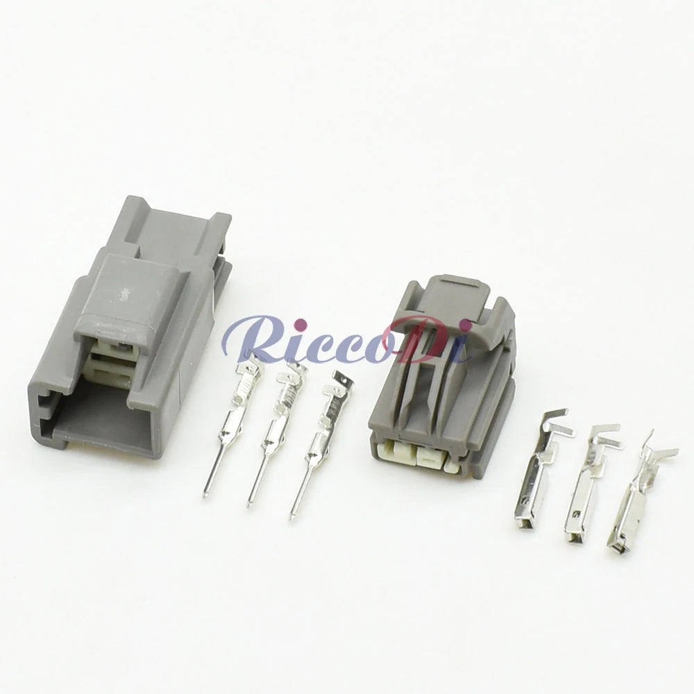 Close-up of DJ7036K-1.5-11 21 1.5mm 3 Pin Waterproof Connector terminals for automotive wire harness