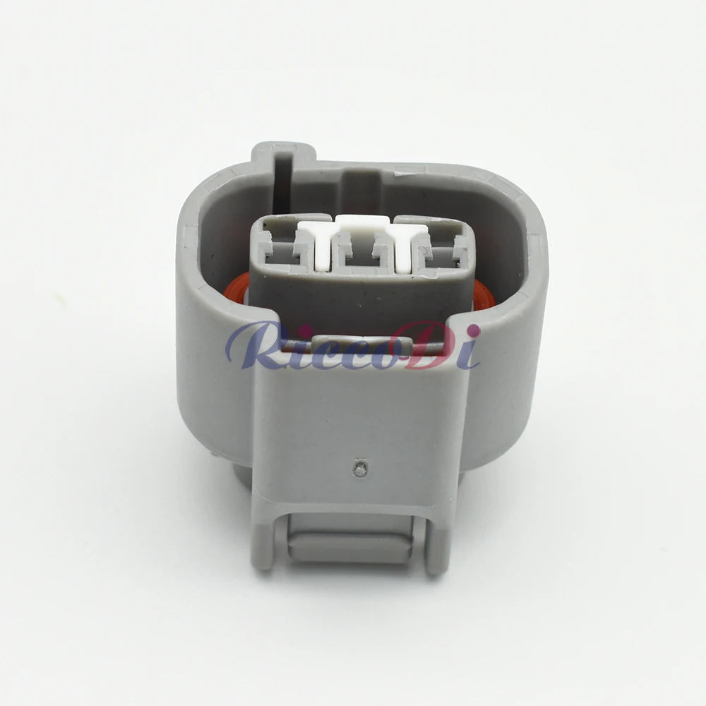 Close-up of 3-Pin terminals in DJ7037FA-2.2-21 speed sensor waterproof cable connector for Toyota
