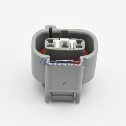 Close-up of 3-Pin terminals in DJ7037FA-2.2-21 speed sensor waterproof cable connector for Toyota