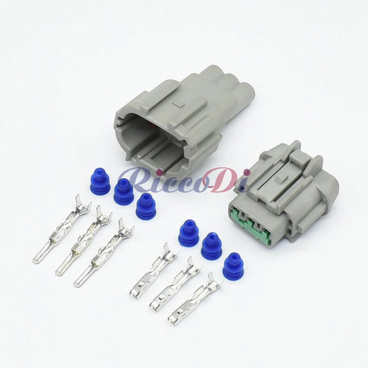 Close-up of DJ7039B-2.2-11/21 connector terminals for automotive wiring
