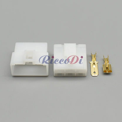 DJ70620-6.3-10 PCB board socket 6 pin high current female male connector