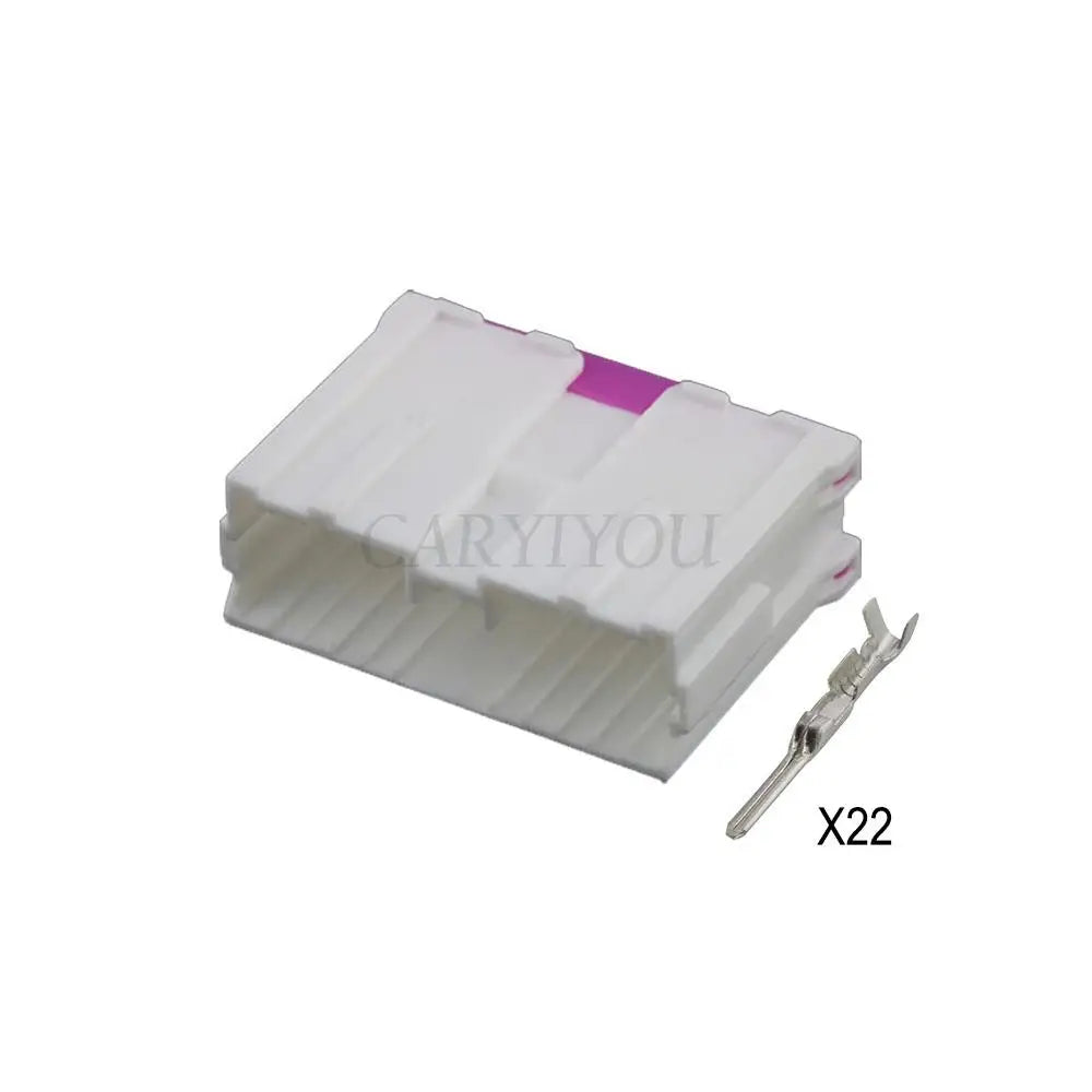 DJ7221Y-2-21 22 Hole female male car DVD plug auto audio wire cable socket detail