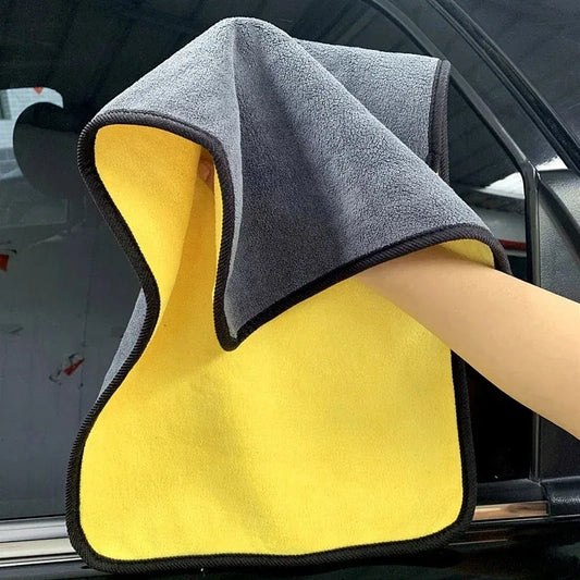 Double layer microfiber cleaning cloth
