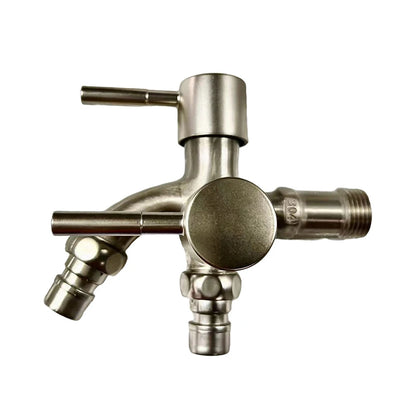 Multifunction double outlet 304 stainless steel faucet