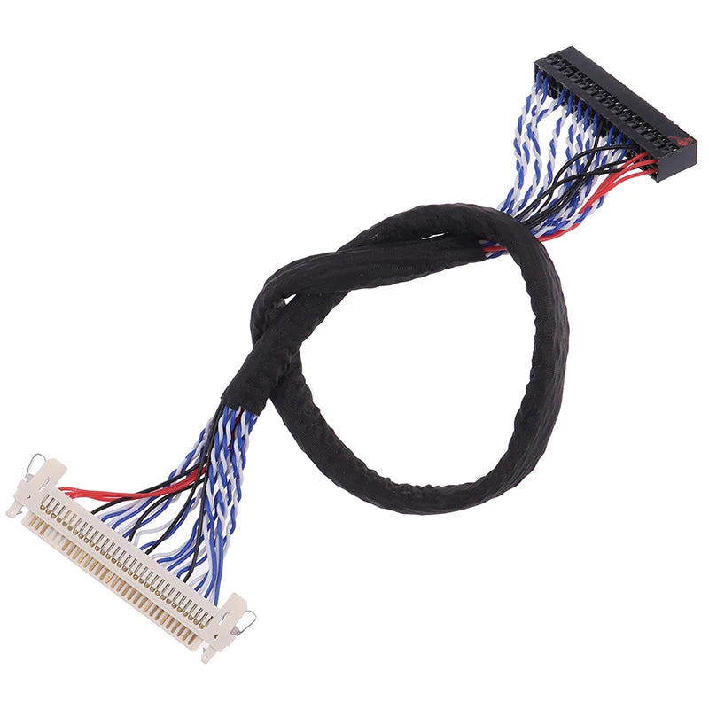 Double pin LVDS display cable close up detail