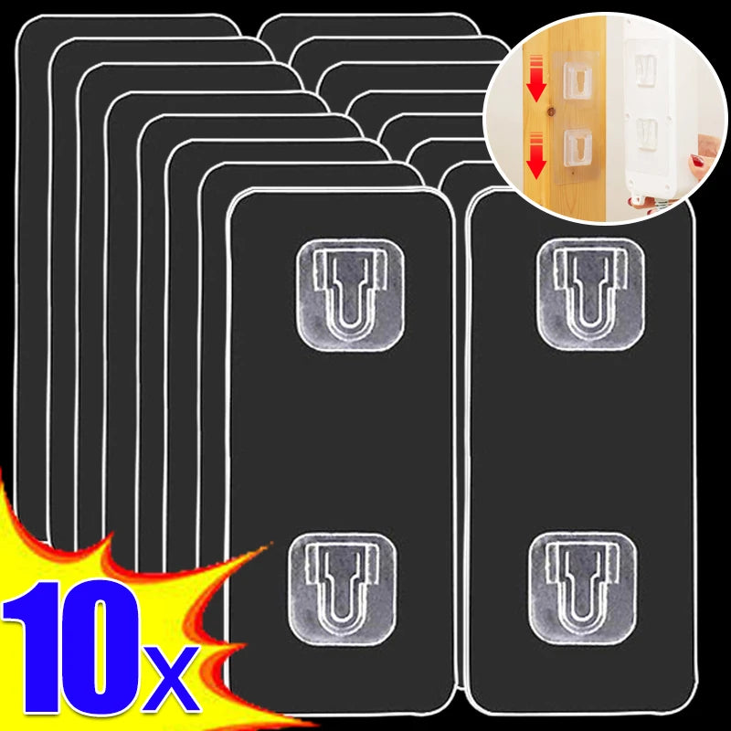 Double-sided adhesive wall hook with suction cup